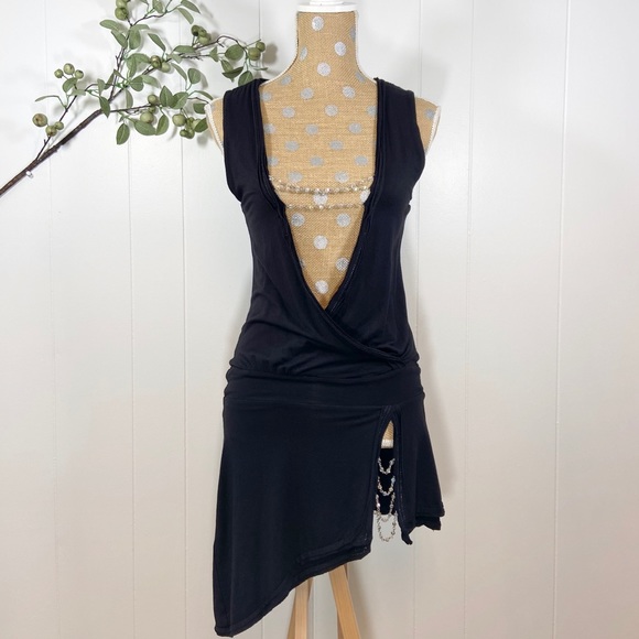 Beach Bunny Swim Beach Bunny Rare Black Cover Up W Crystal Beads